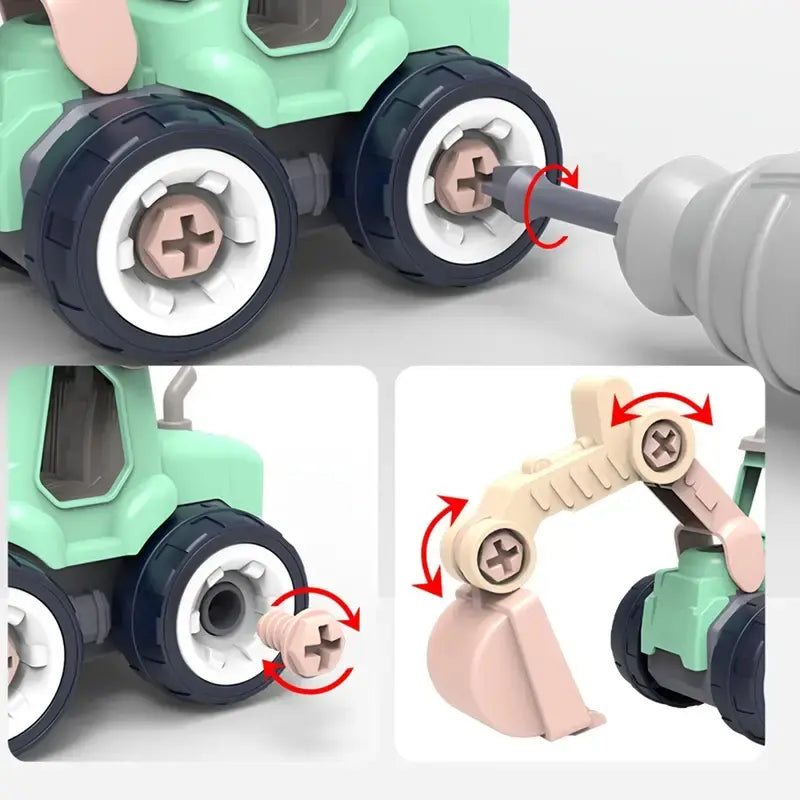 Bygg- och fordonsset för barn – Mini Engineering lekset
