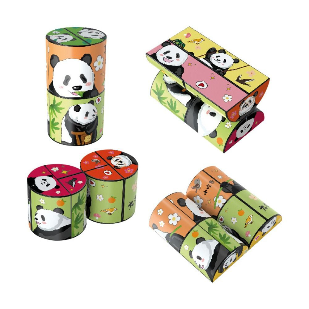 Panda Puzzle – Magnetisk pysselkub med pandamotiv