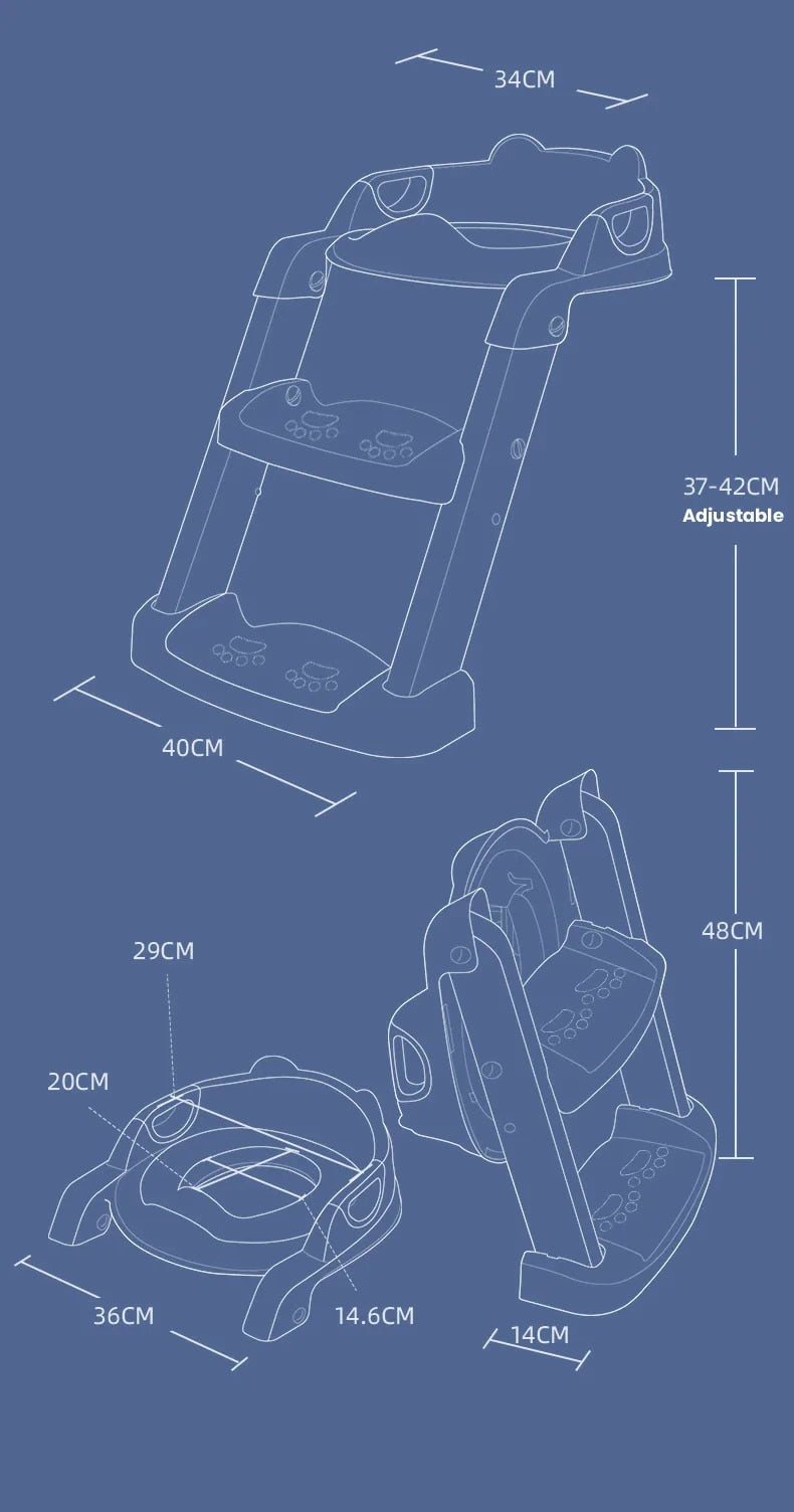 Hopfällbar potträningssits för barn – Potty Training Seat