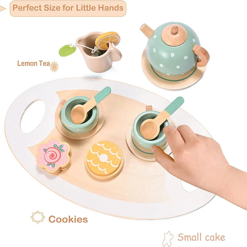 Wooden Tea Set – Imaginative Play for Children