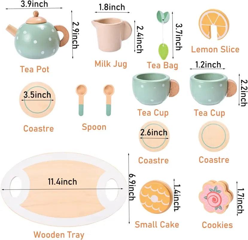 Wooden Tea Set – Imaginative Play for Children