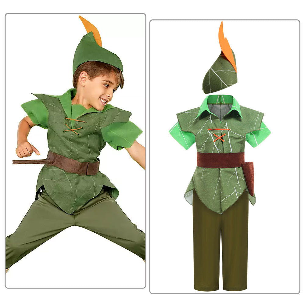 Halloweendräkt – Peter Pan kostym för barn, komplett och bekväm
