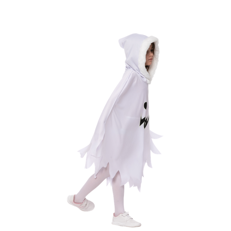 Halloweenkostym för barn – skrämmande spöke med huva, mjuk och bekväm