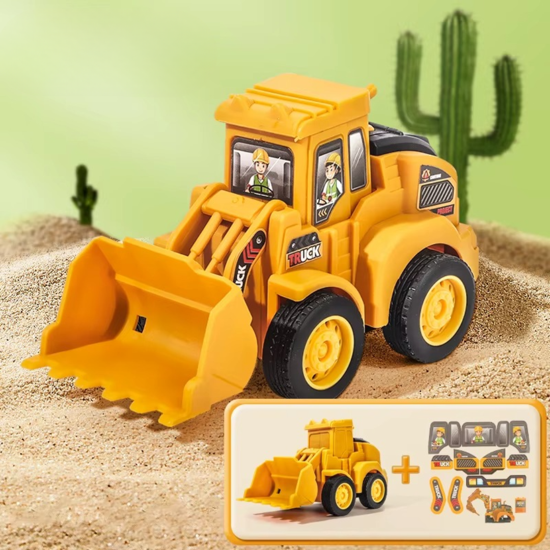 Construction Toy – Byggfordon för barn med push-and-go funktion