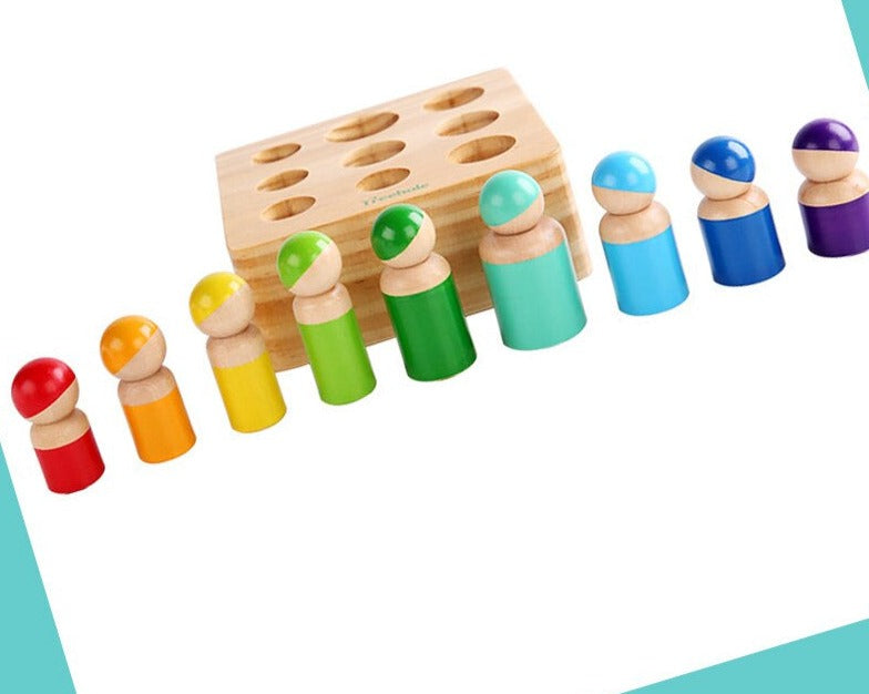 Wooden Shape Sorting Game – Educational Toy for Kids