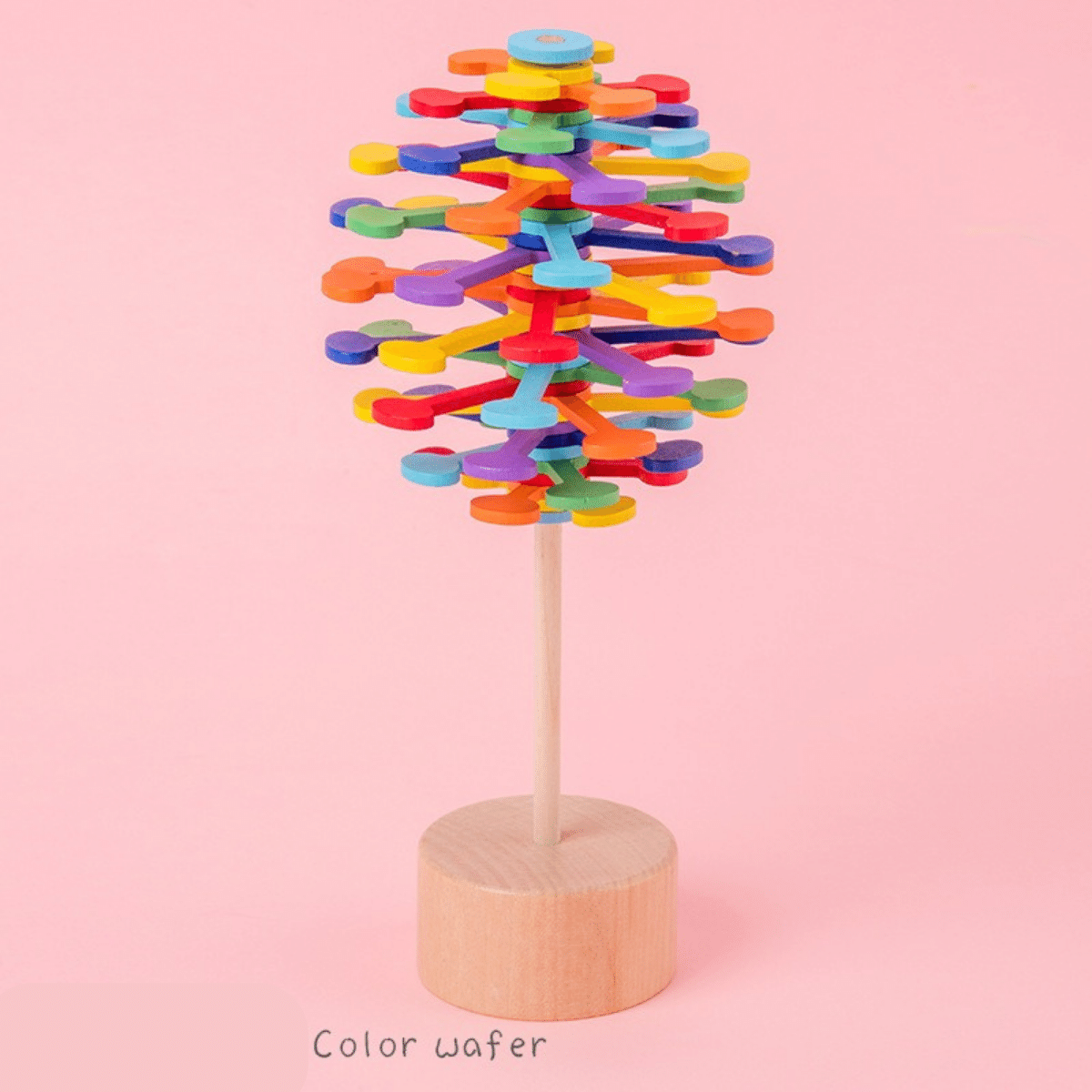 Wooden Spinning Lollipop – Stress-Relief and Focus Toy