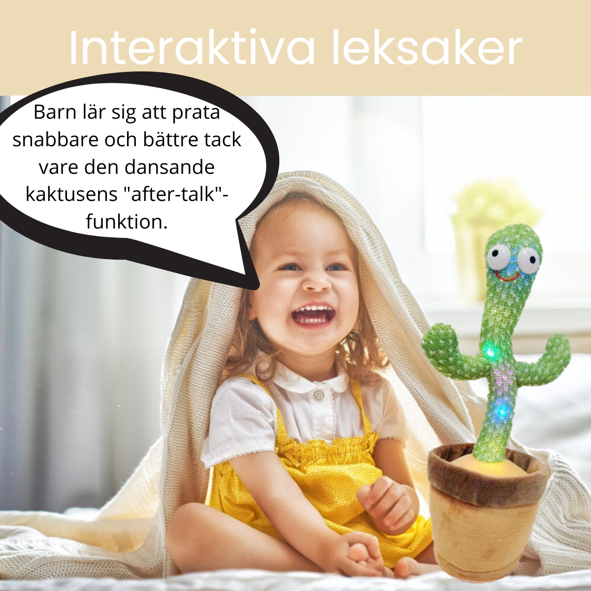 Happy Cactus – Dansande kaktus med ljud och rörelse