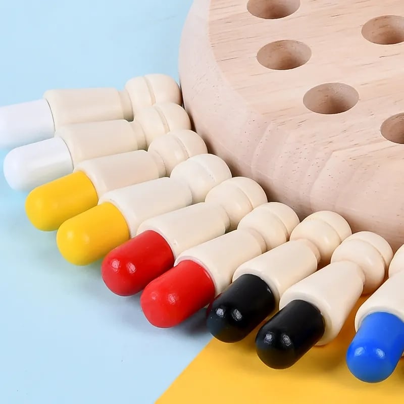 Minnesträning i trä – pedagogiskt spel för barn