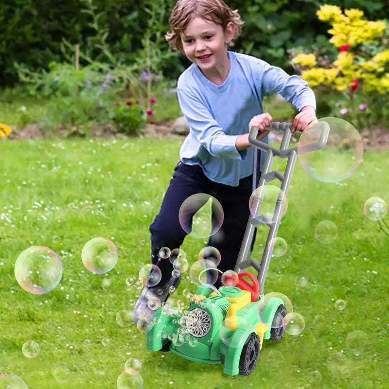 Bubbelgräsklippare – Aktivt Utomhusleksak för Barn, Perfekt för Födelsedagskalas