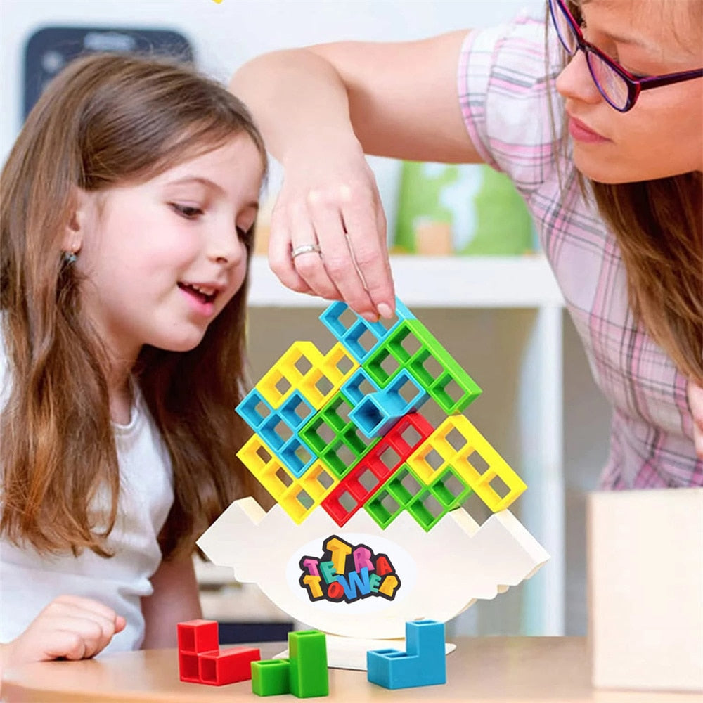 Balance Puzzle Tower – Bygg- och balansspel för barn