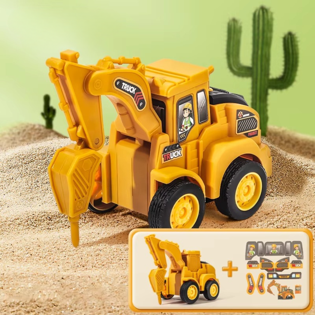 Construction Toy – Byggfordon för barn med push-and-go funktion