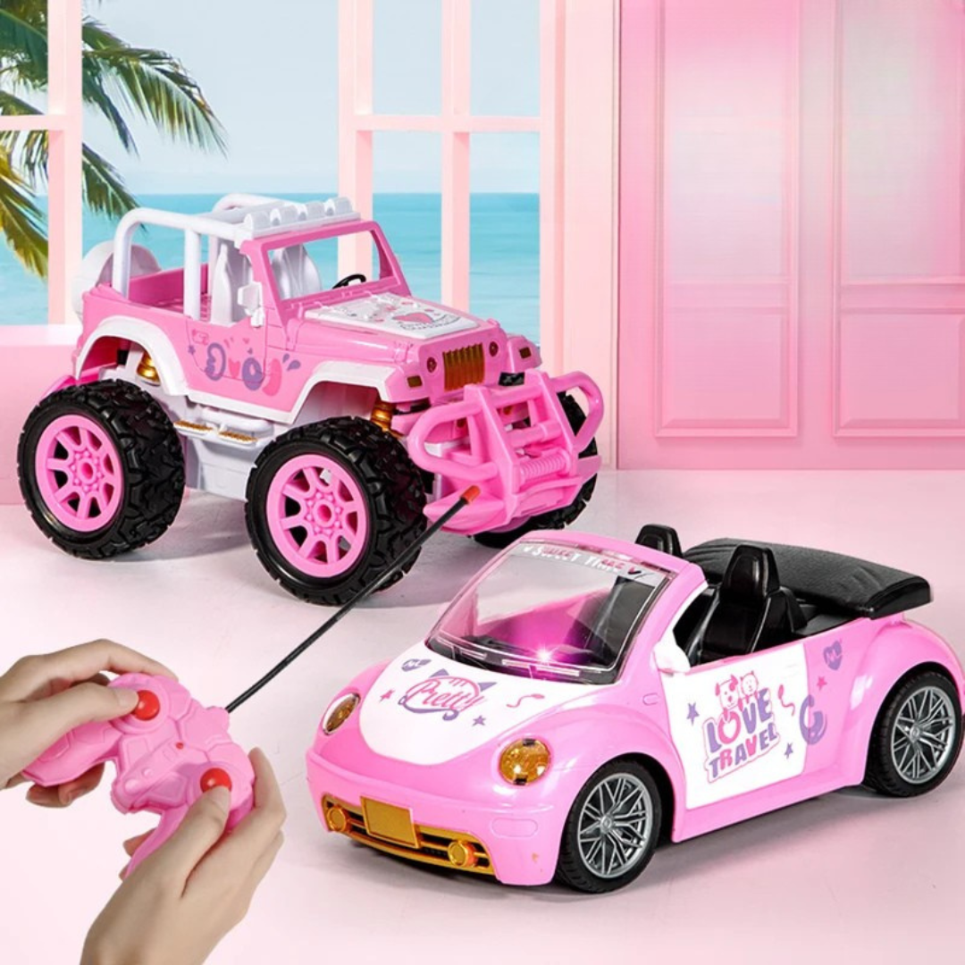 RC Offroadbil för barn – Rosa fjärrstyrd bil