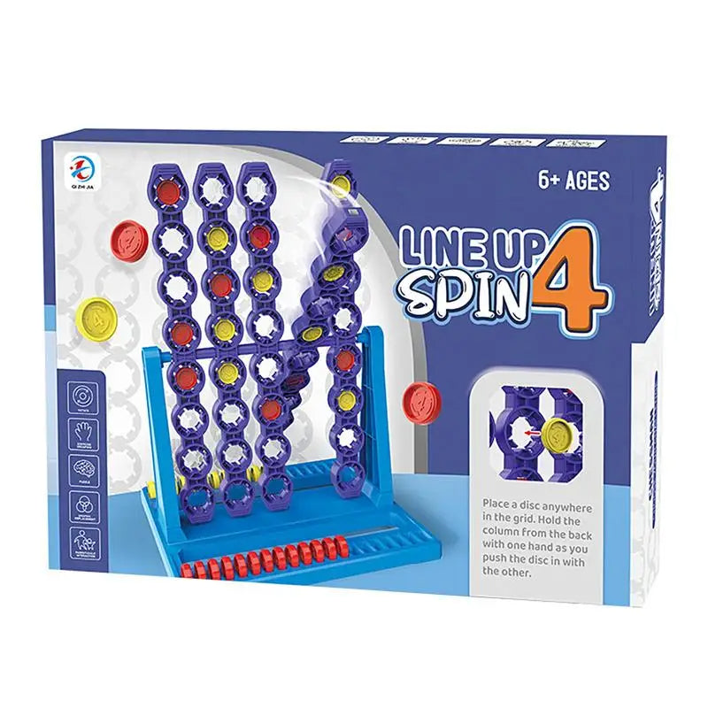 Line up 4 Spin – Fyra i rad med snurrande spelplan