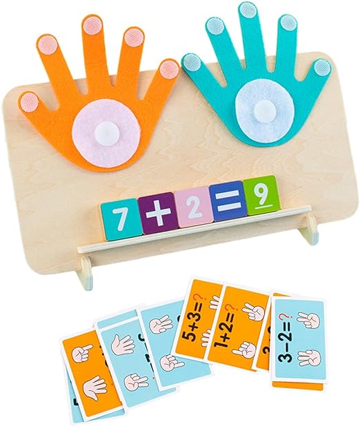 Matematikspel i trä för barn – Lär siffror och räkning genom lek