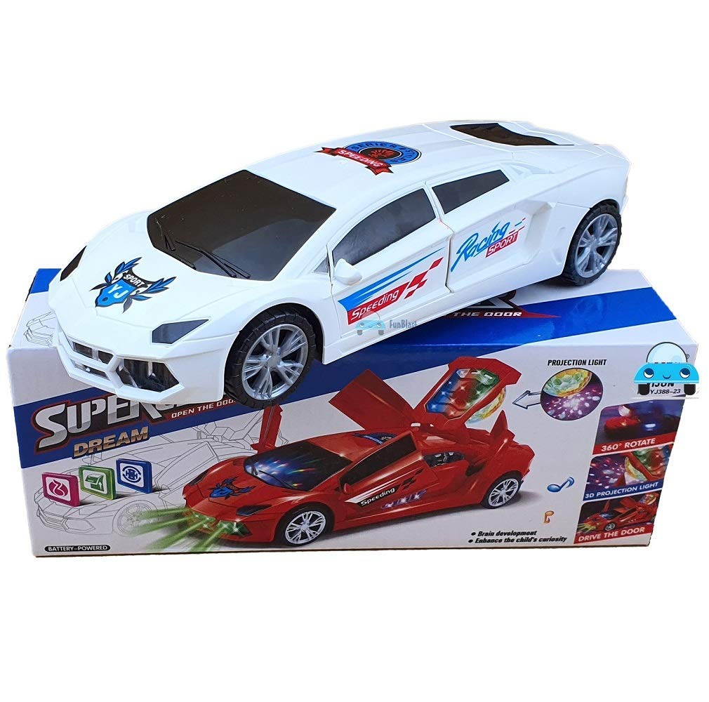 Supercar Toy – Leksaksbil med ljus, ljud och stuntfunktioner