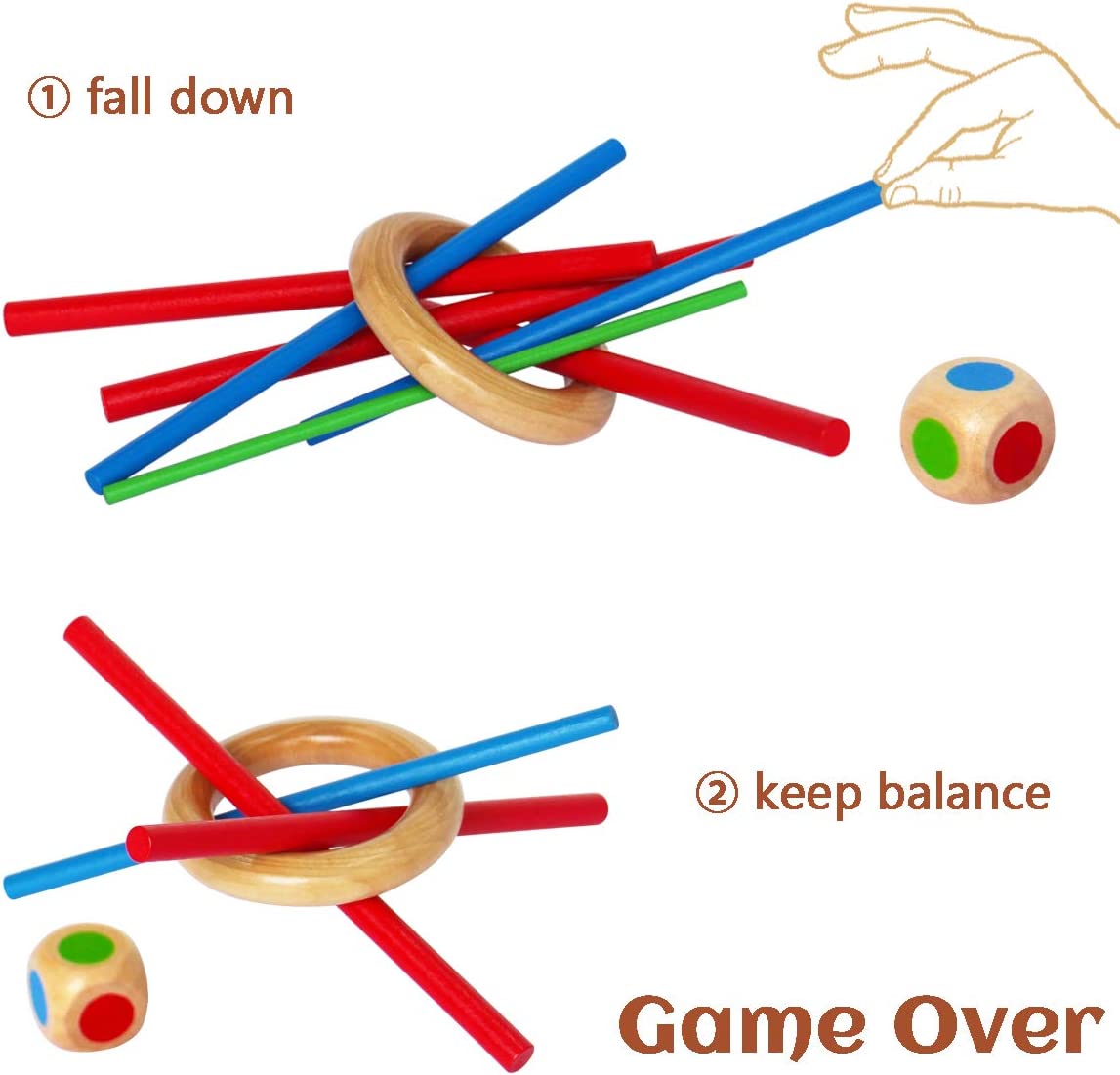 Wooden Mikado Game – Classic Pick-Up Sticks for Kids