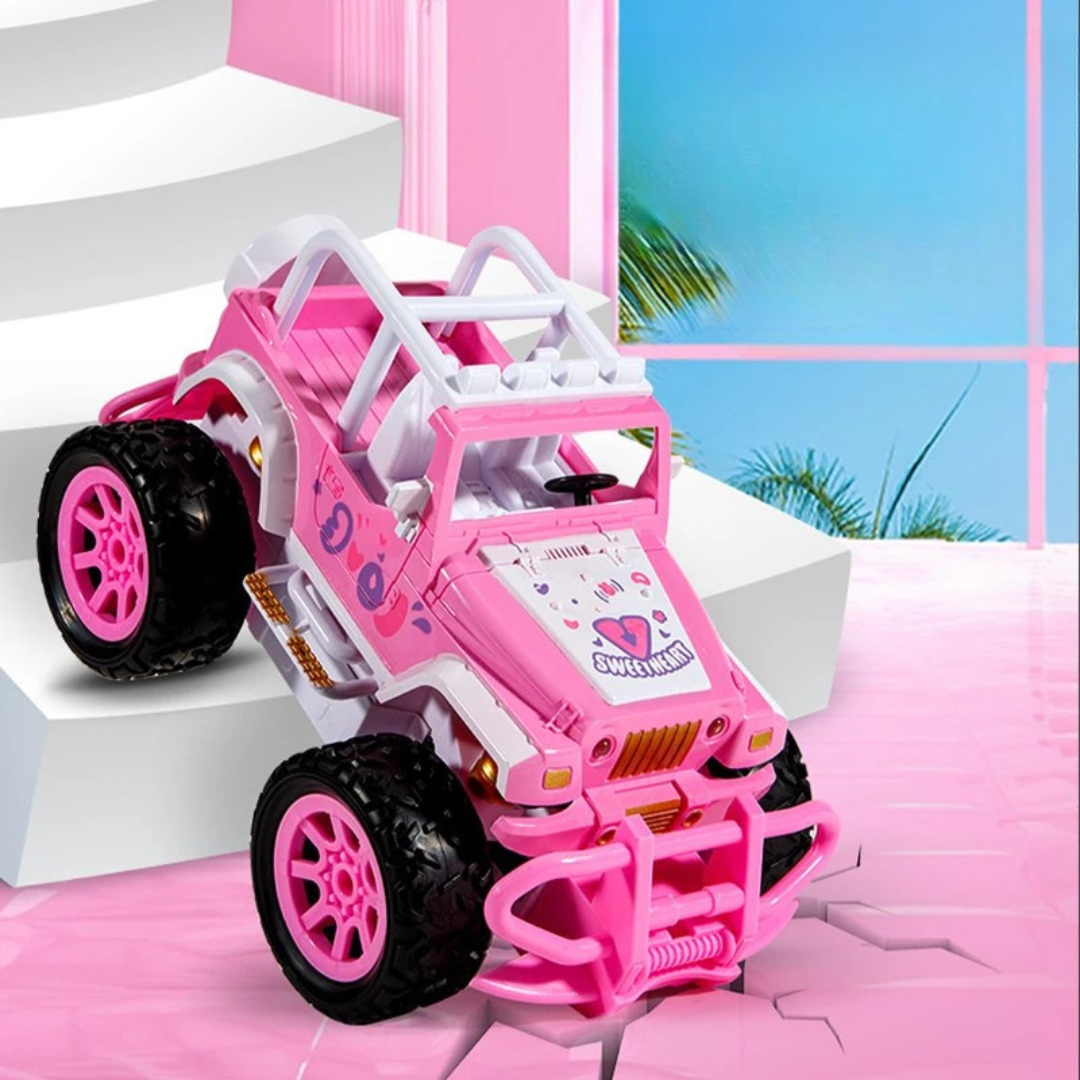 RC Offroadbil för barn – Rosa fjärrstyrd bil