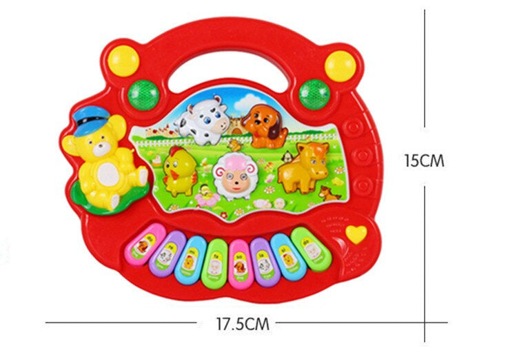 Kids Musical Piano – Leksakspiano med djurljud och melodier