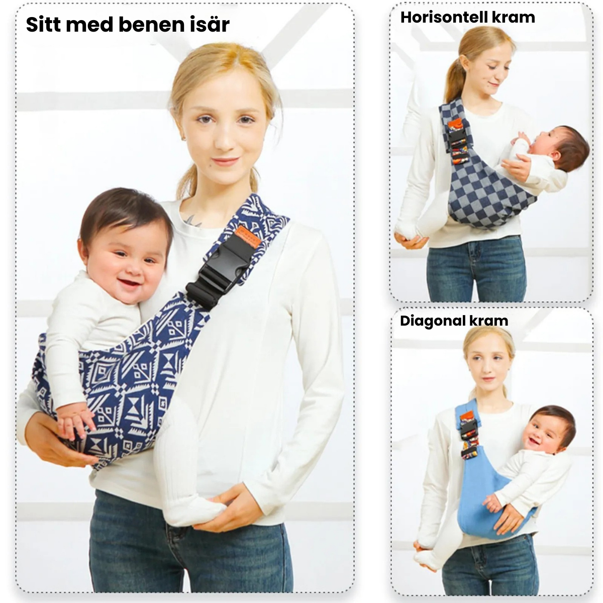 Justerbar bärsele för småbarn – Ergonomisk och portabel