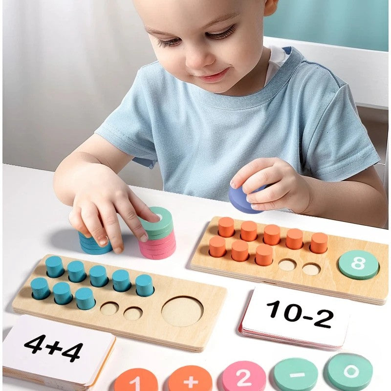 Matematikset i trä för barn – Montessori-leksak som gör matte roligt