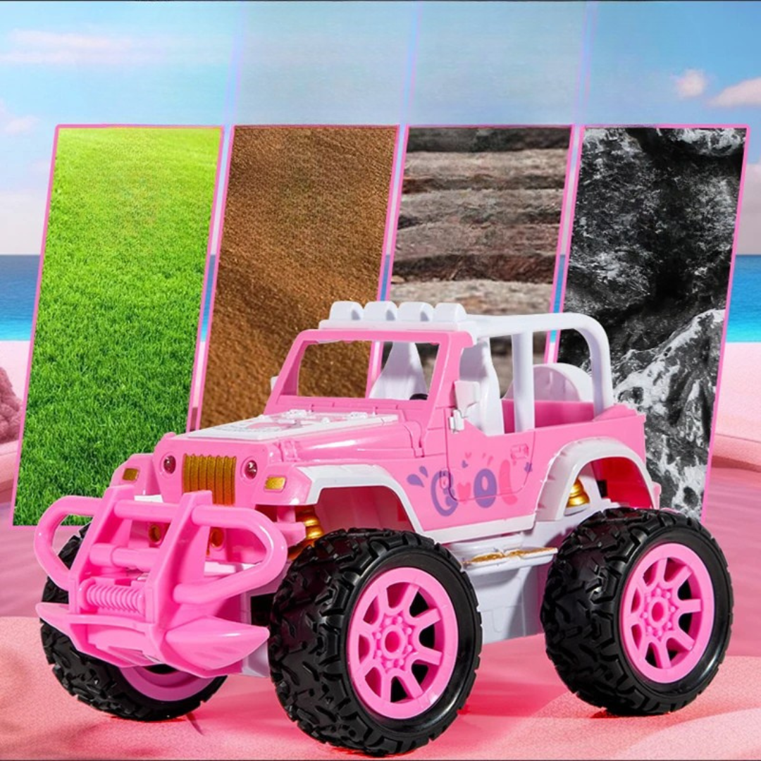 RC Offroadbil för barn – Rosa fjärrstyrd bil