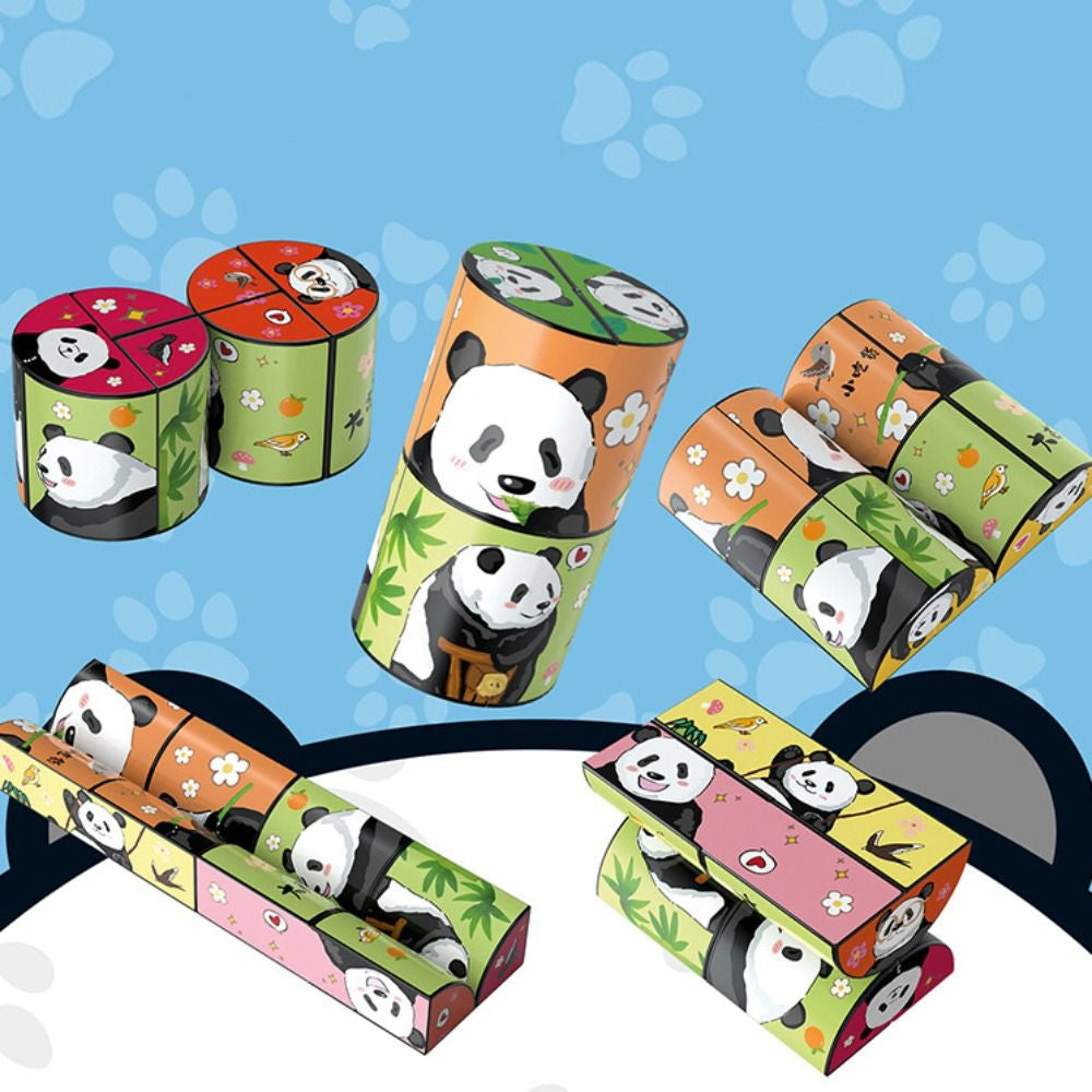Panda Puzzle – Magnetisk pysselkub med pandamotiv