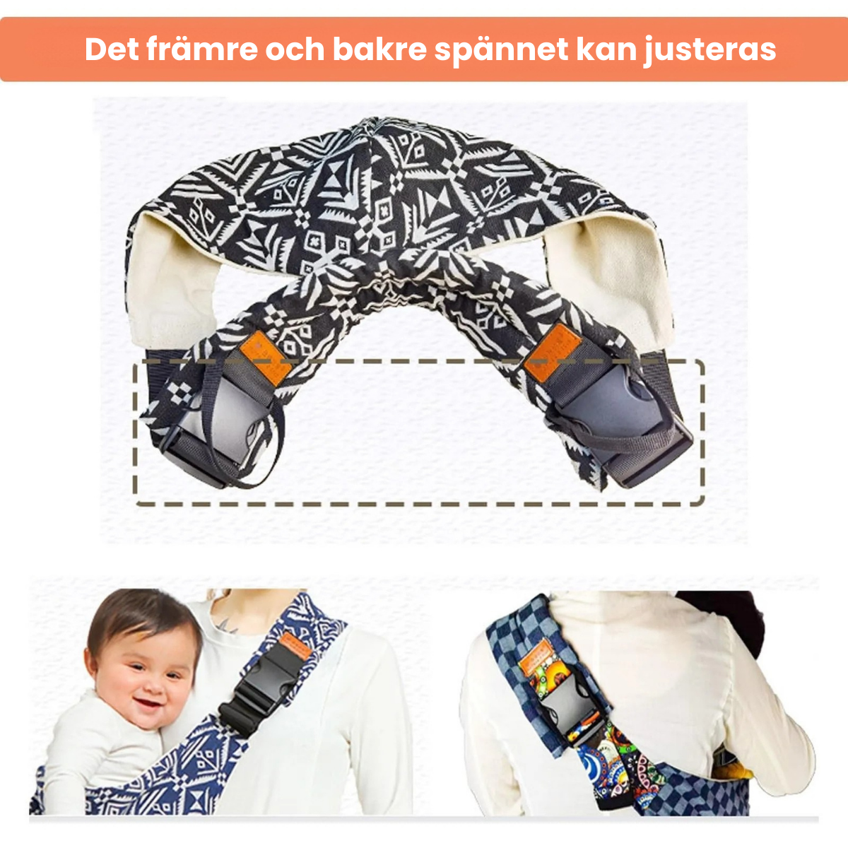 Justerbar bärsele för småbarn – Ergonomisk och portabel