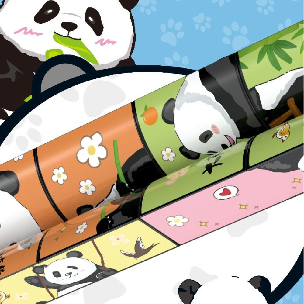 Panda Puzzle – Magnetisk pysselkub med pandamotiv