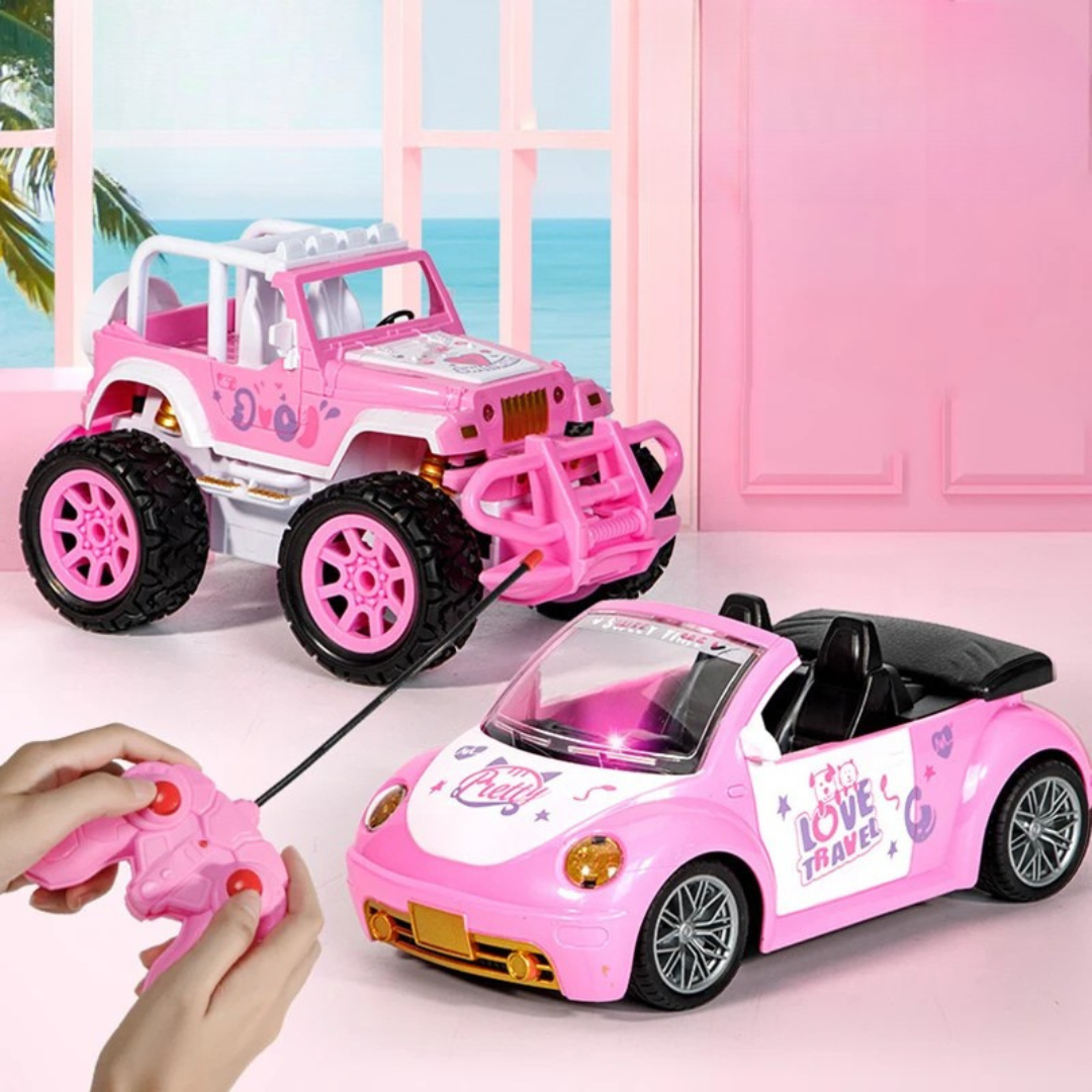 RC Offroadbil för barn – Rosa fjärrstyrd bil