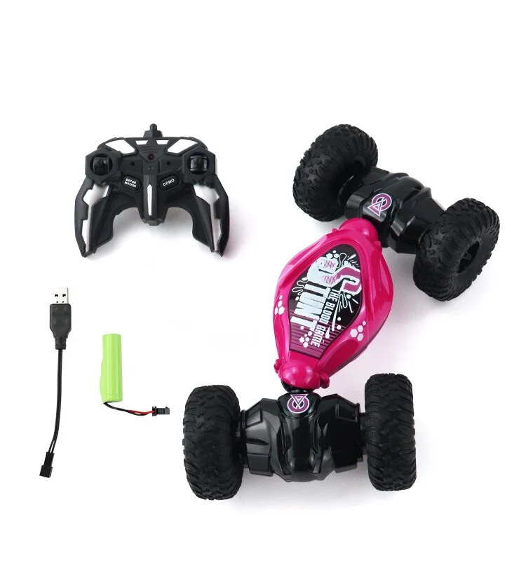 Stuntbil med handkontroll – 360° flips & 4WD för barn