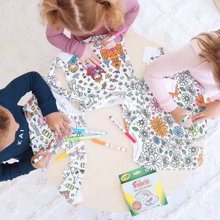Kreativt pyjamasfärgningsset för barn – designa och måla din egen nattdräkt