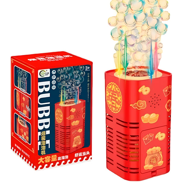 Bubbelmaskin för barn – portabel leksak med ljus och musik