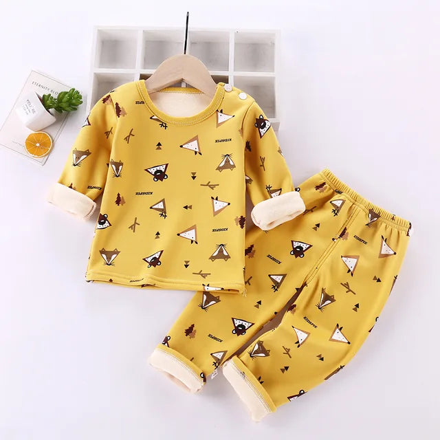 Fleece-pyjamas för barn – Cartoon Design