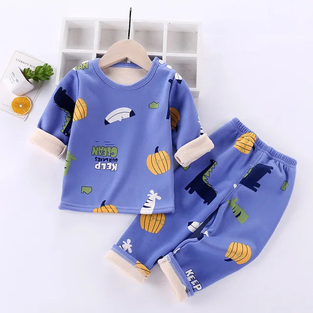 Fleece-pyjamas för barn – Cartoon Design