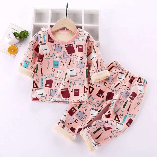 Fleece-pyjamas för barn – Cartoon Design