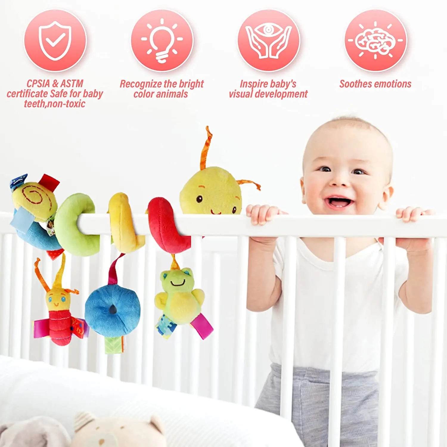 Baby Mobile Snake – Leksak för barnvagn och bilbarnstol