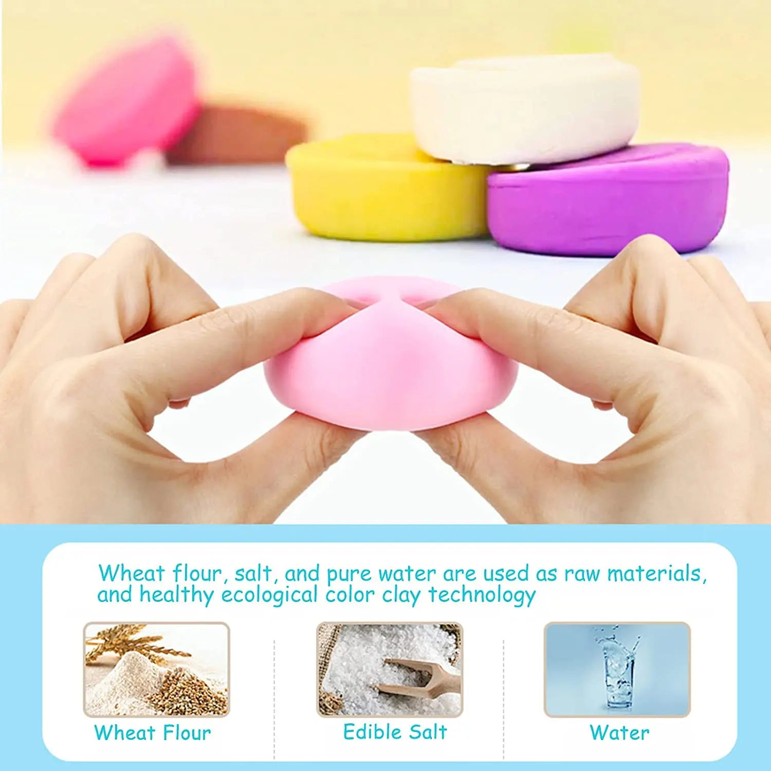 Glassmaskin för leklera – kreativt Ice Cream Clay Set för barn