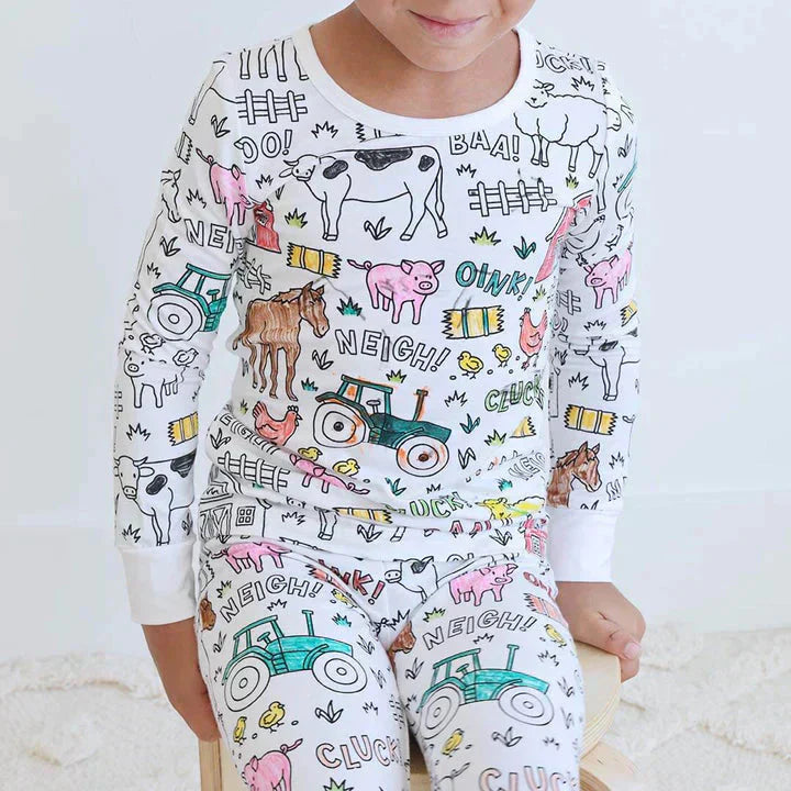 Kreativt pyjamasfärgningsset för barn – designa och måla din egen nattdräkt