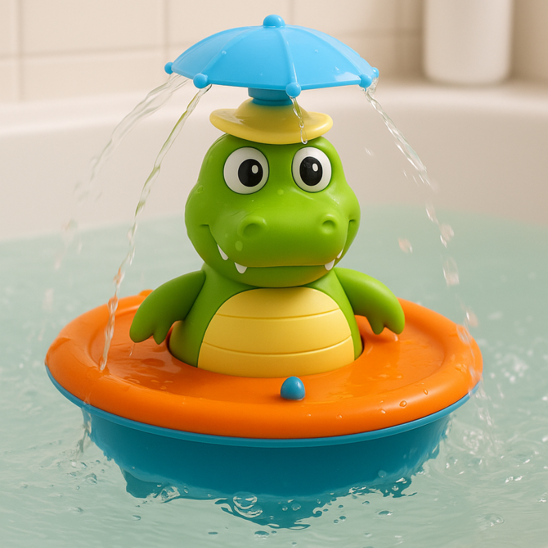 SplashCroco – Krokodilleksak för bad och pool | Magisk vattenlek för barn