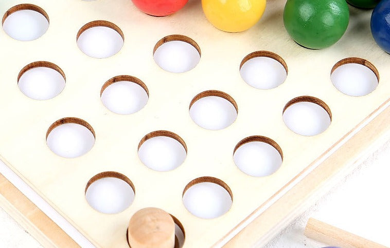 Wooden Rainbow Bead Set – Creative Learning for Kids