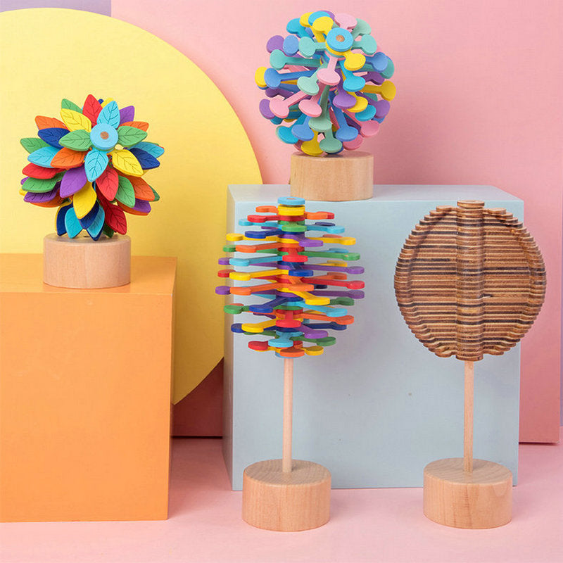 Wooden Spinning Lollipop – Stress-Relief and Focus Toy