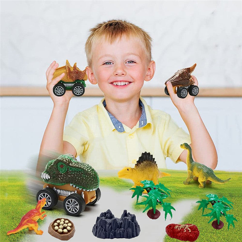 Dino Truck – Dinosaurie-lastbil med ljus och ljud