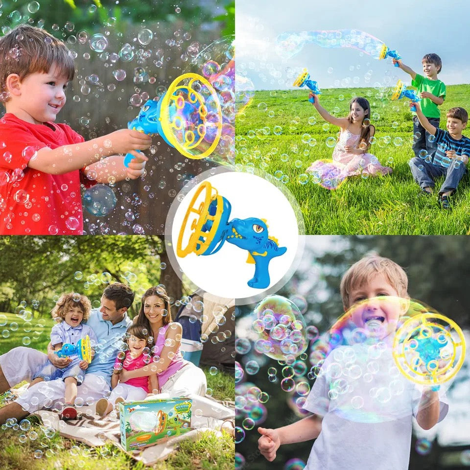 Såpbubblemaskin med dinosaurie – Automatisk bubbelleksak för barn