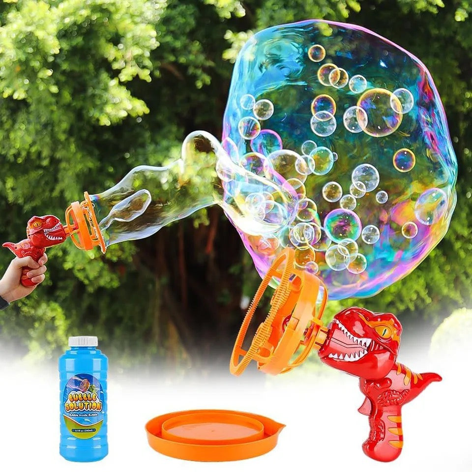 Såpbubblemaskin med dinosaurie – Automatisk bubbelleksak för barn