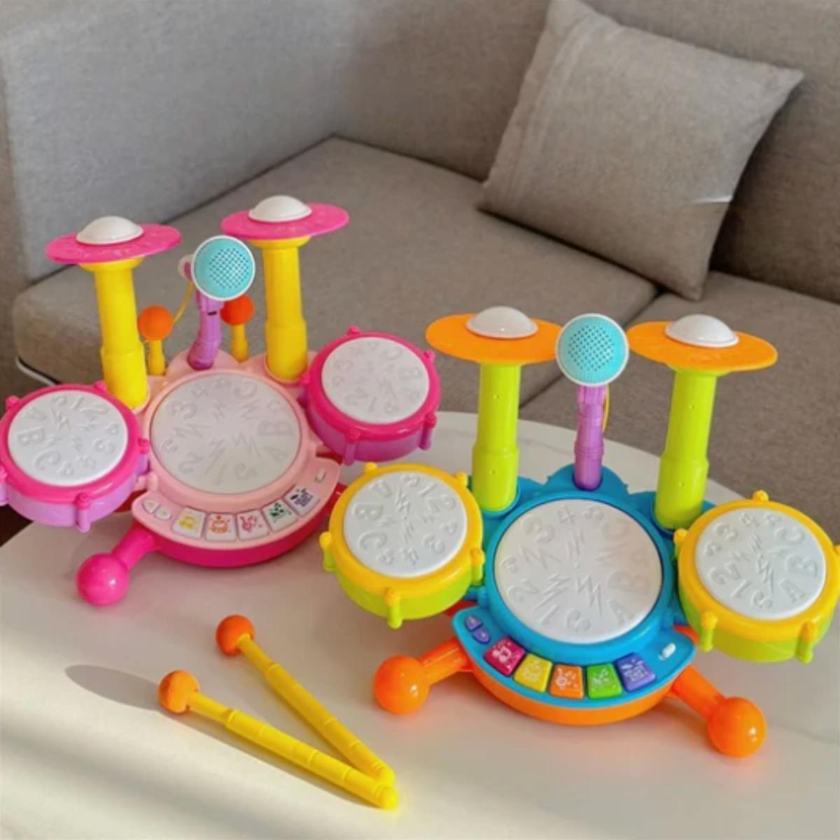 Kids Drumset – Leksakstrumset med mikrofon för barn