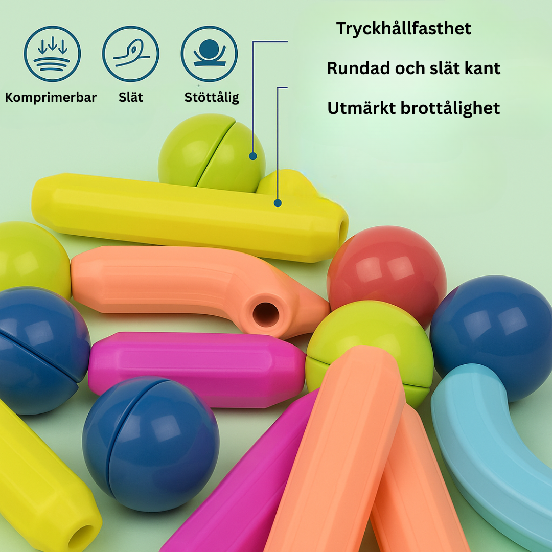 Magnetiska byggpinnar för barn – kreativ och pedagogisk leksak