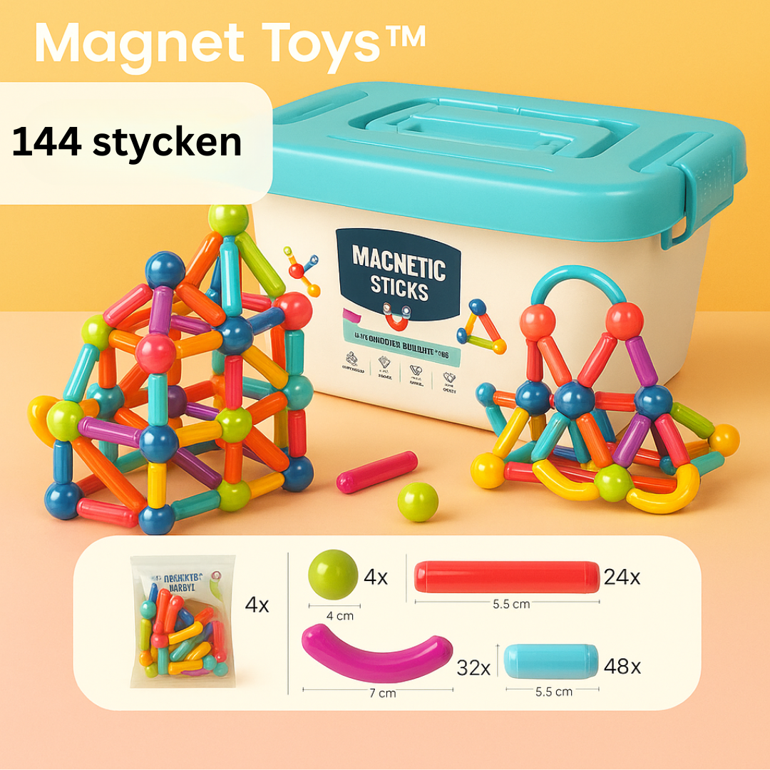 Magnetiska pinnar för kreativ lek – Utveckla koordination och fantasi