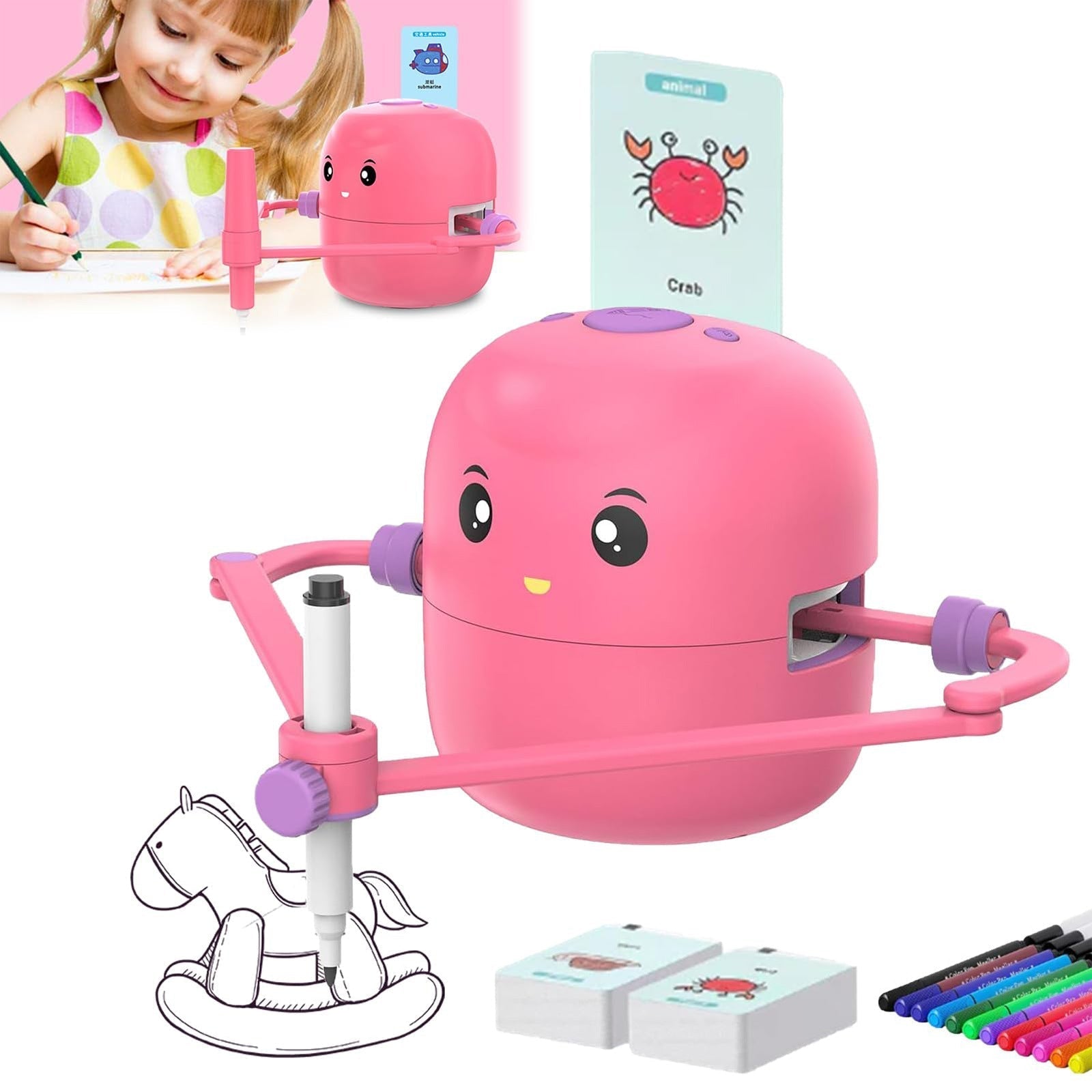 Interaktiv Ritrobot för Barn – Pedagogisk & Kreativ Leksak från 4 år