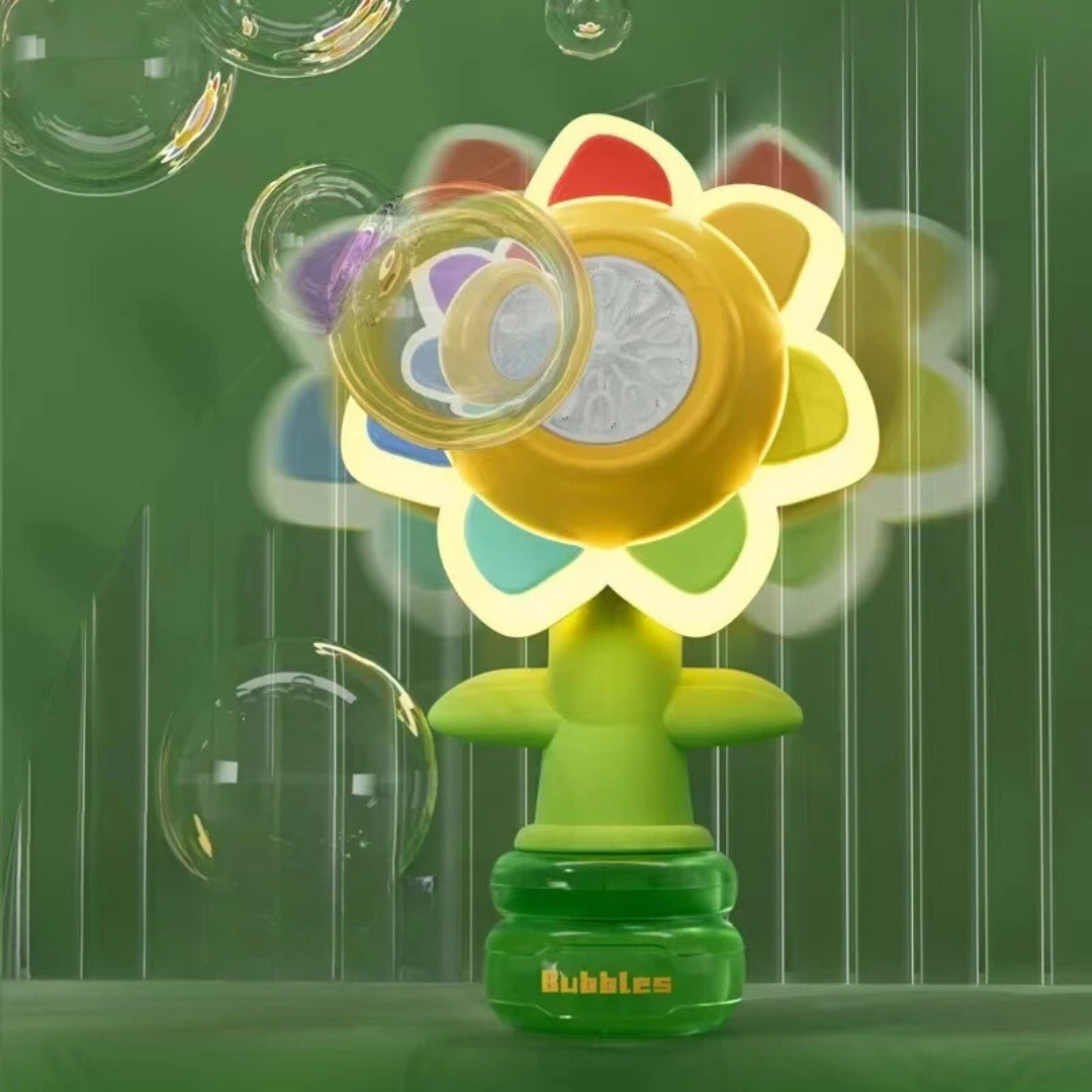 Bubbelmaskin för barn – färgglad ljus- och bubbelshow