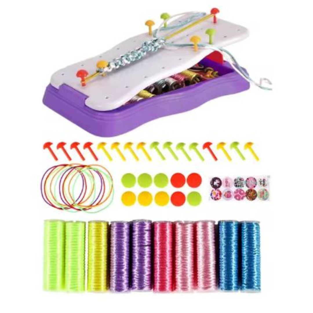 Kreativt Stickset för Barn – Gör Egna Armband & Ringar | Pedagogisk Pysselleksak från 3 år